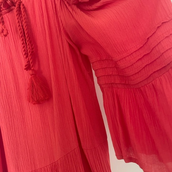 Primark red off the shoulder dress M - Picture 6 of 6